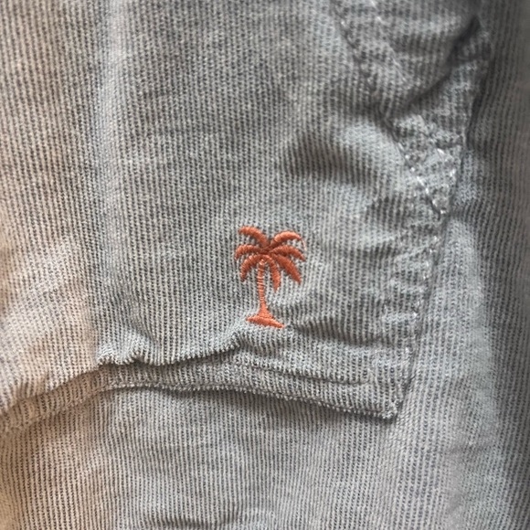 Tommy Bahama Light Blue Hooded Pullover with Pastel Stripes - Picture 3 of 5